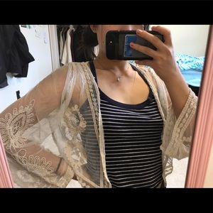 🔮NWOT princess lace cardigan!